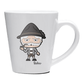 Da Oid Sinzer Grundfiguren Keramik Kaffeetasse 200ml Weiss Herzogstand Front